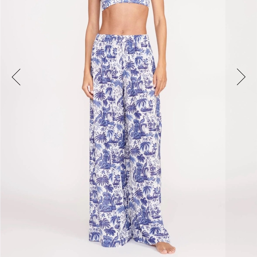 Staud Marza Pant Blue Toile